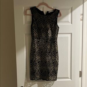 Miami Black and Gold Mini Dress